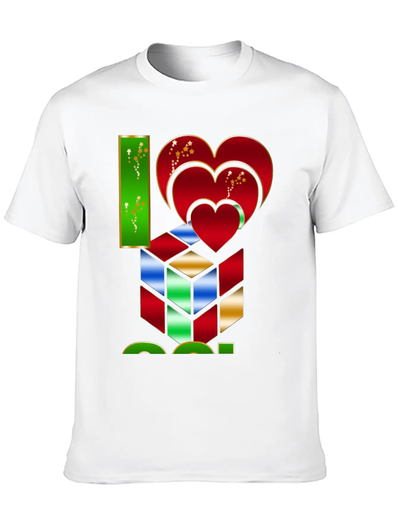80s I Love Essential Cotton Tee For Daily Outfits – Unisex Style