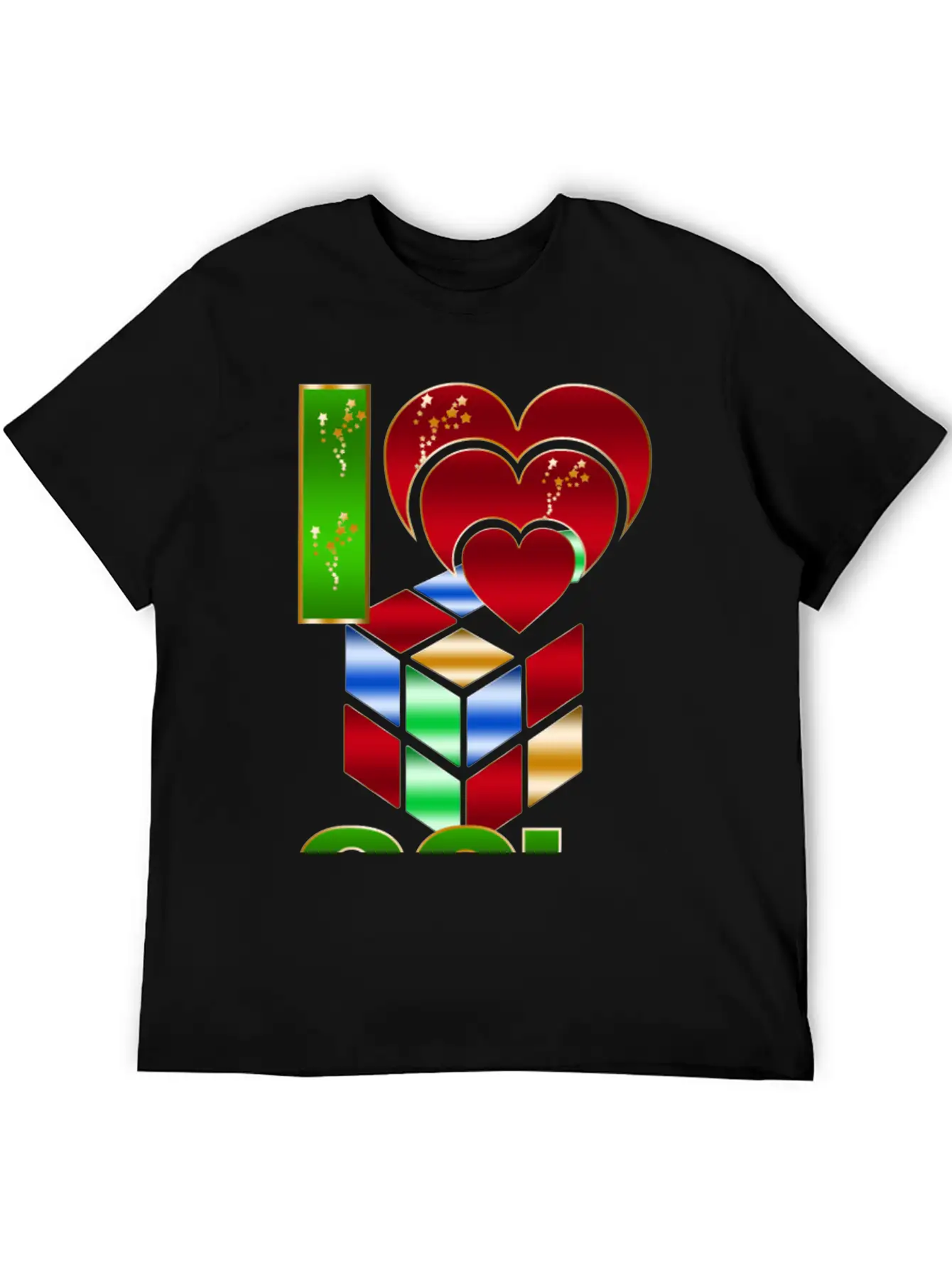 80s I Love Essential Cotton Tee For Daily Outfits – Unisex Style