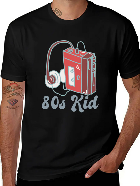 80s Kid Cassette Relaxed Everyday Tee – Lightweight And Durable Cotton