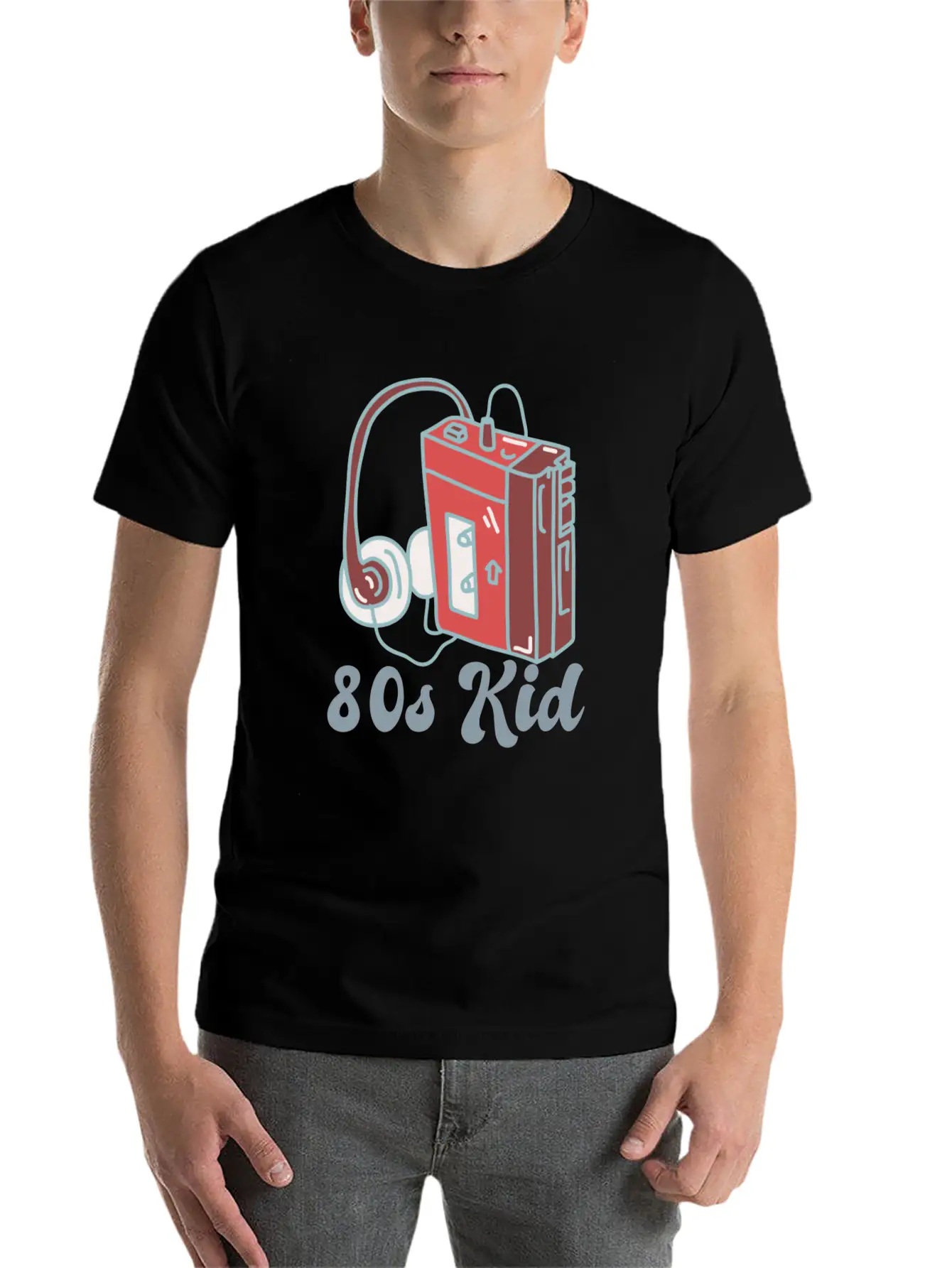 80s Kid Cassette Relaxed Everyday Tee – Lightweight And Durable Cotton
