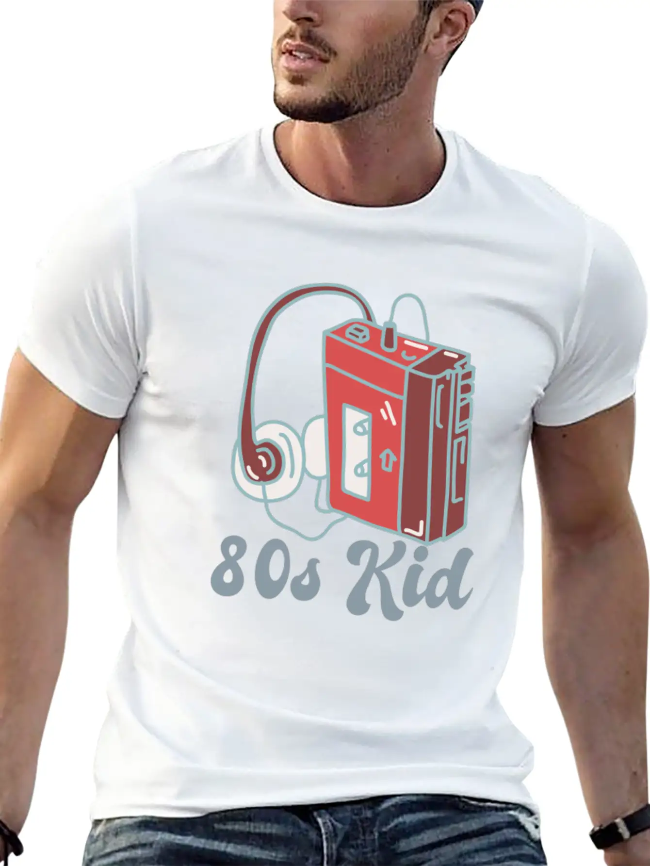 80s Kid Cassette Relaxed Everyday Tee – Lightweight And Durable Cotton