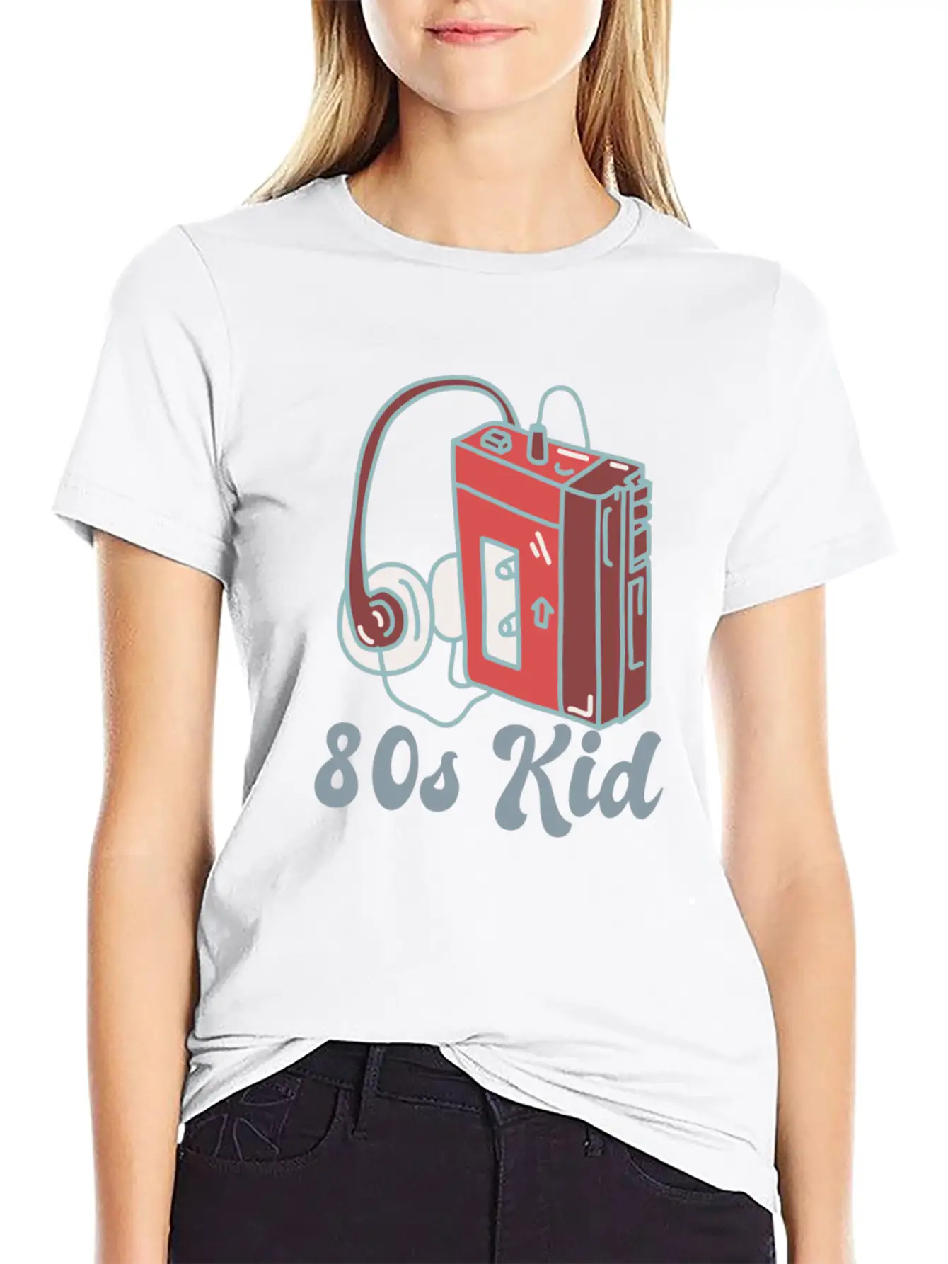 80s Kid Cassette Relaxed Everyday Tee – Lightweight And Durable Cotton