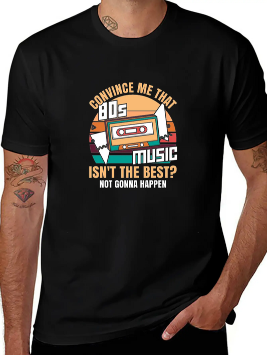 80s Music Essential Cotton Tee For Daily Outfits – Unisex Style