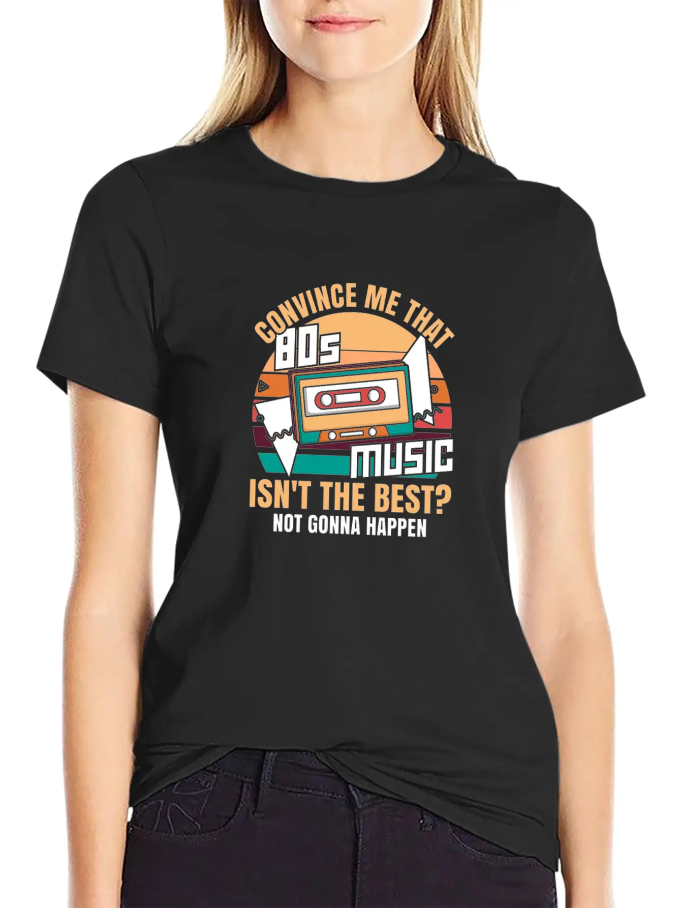 80s Music Essential Cotton Tee For Daily Outfits – Unisex Style