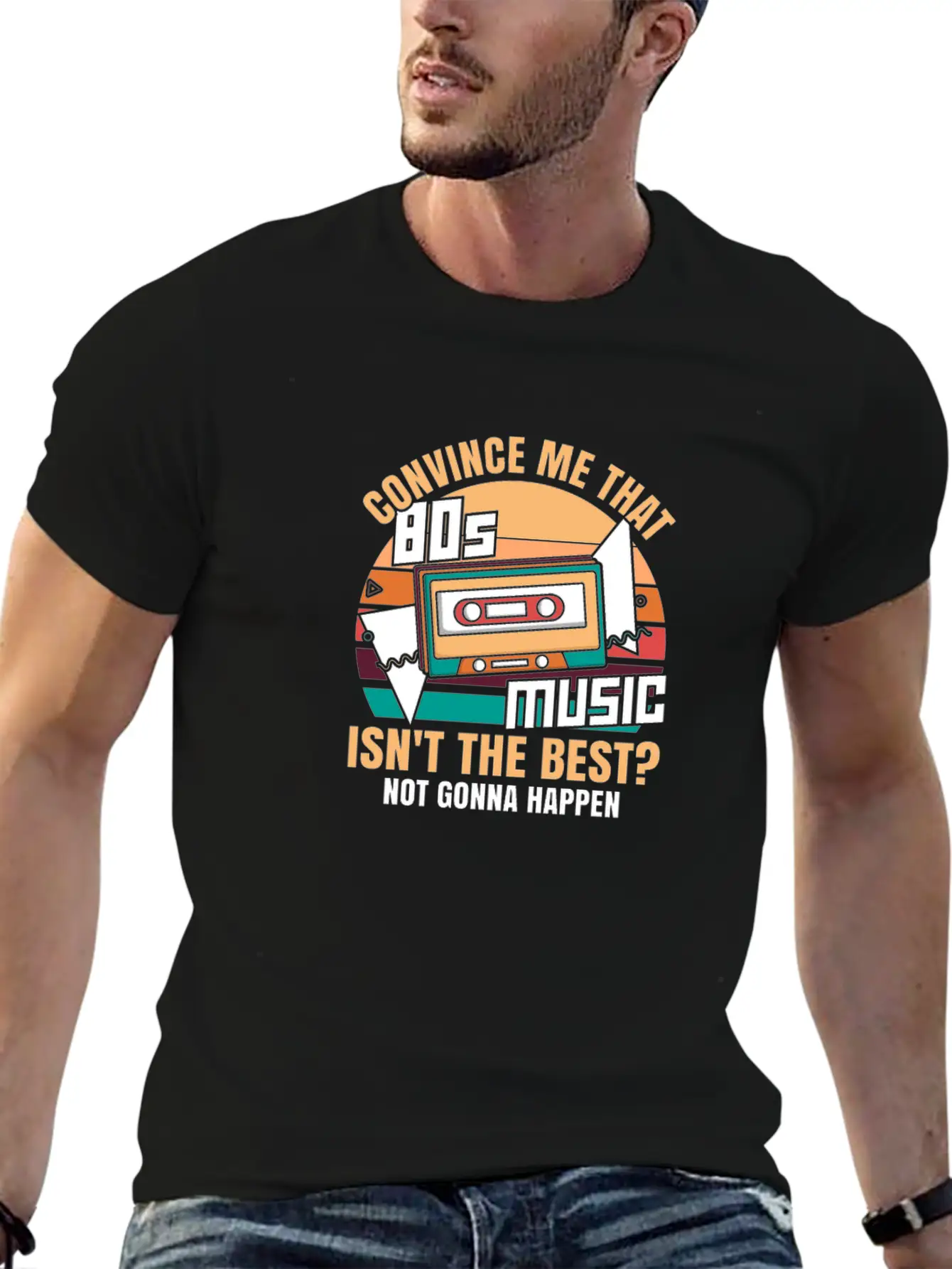 80s Music Essential Cotton Tee For Daily Outfits – Unisex Style