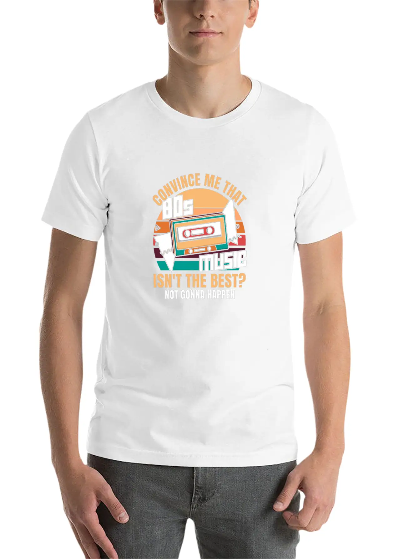 80s Music Essential Cotton Tee For Daily Outfits – Unisex Style
