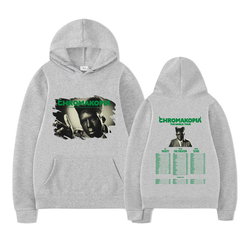 Printed KORN Cartoon Character Unisex Hoodie for Autumn and Winter Fashion Casual Sportswear