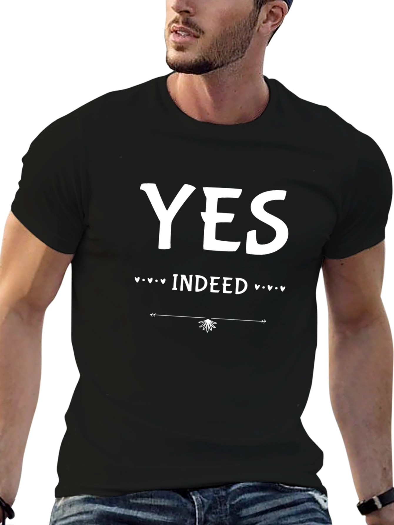 Yes Indeed Graphic T-Shirt - Casual Wear
