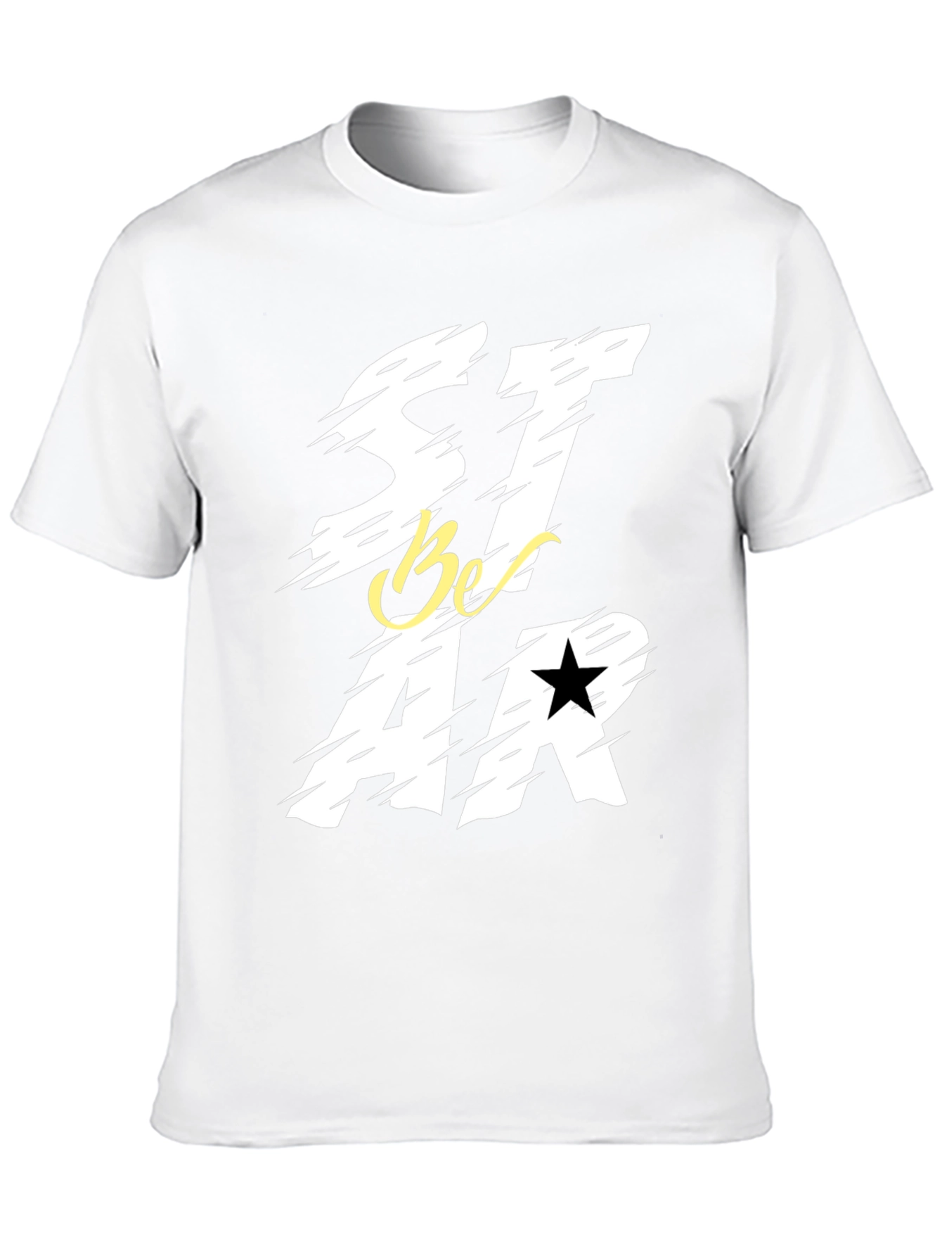 Be a Star Graphic Print Black T-Shirt
