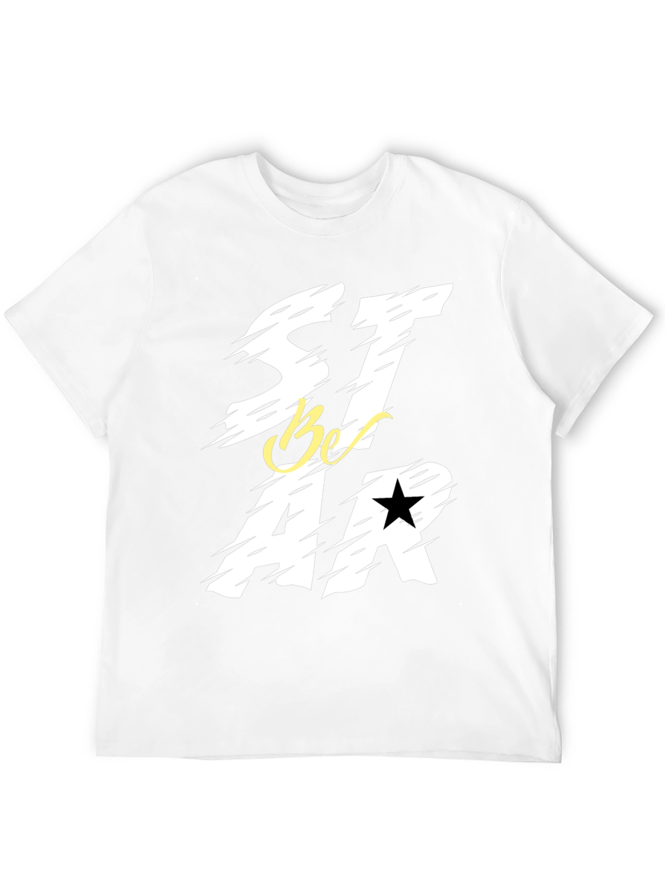 Be a Star Graphic Print Black T-Shirt