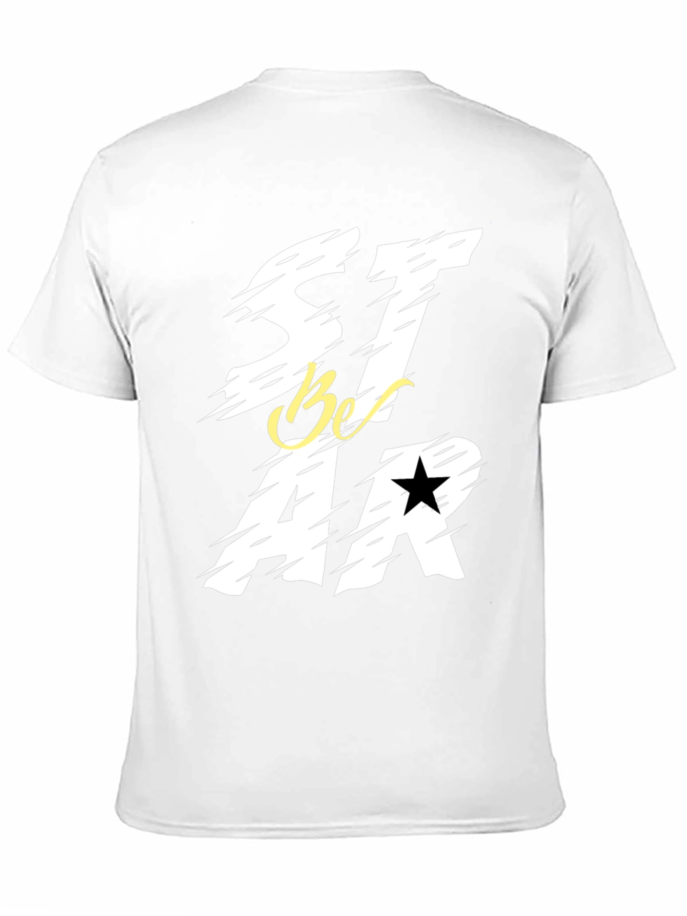 Be a Star Graphic Print Black T-Shirt