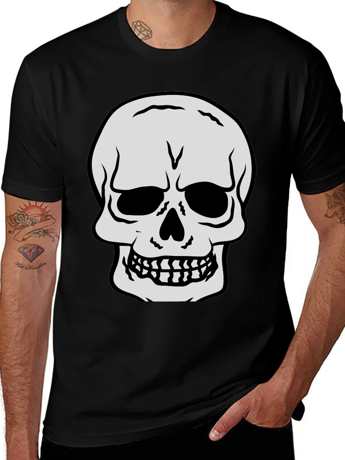 Skull Graphic Black T-Shirt