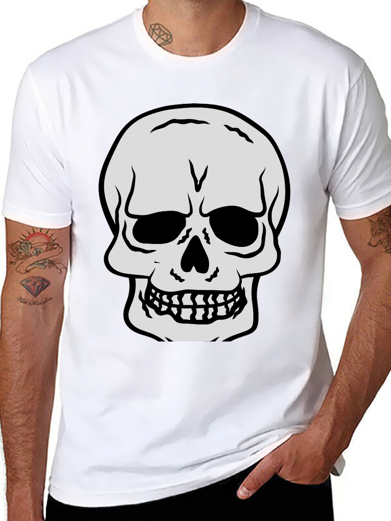 Skull Graphic Black T-Shirt