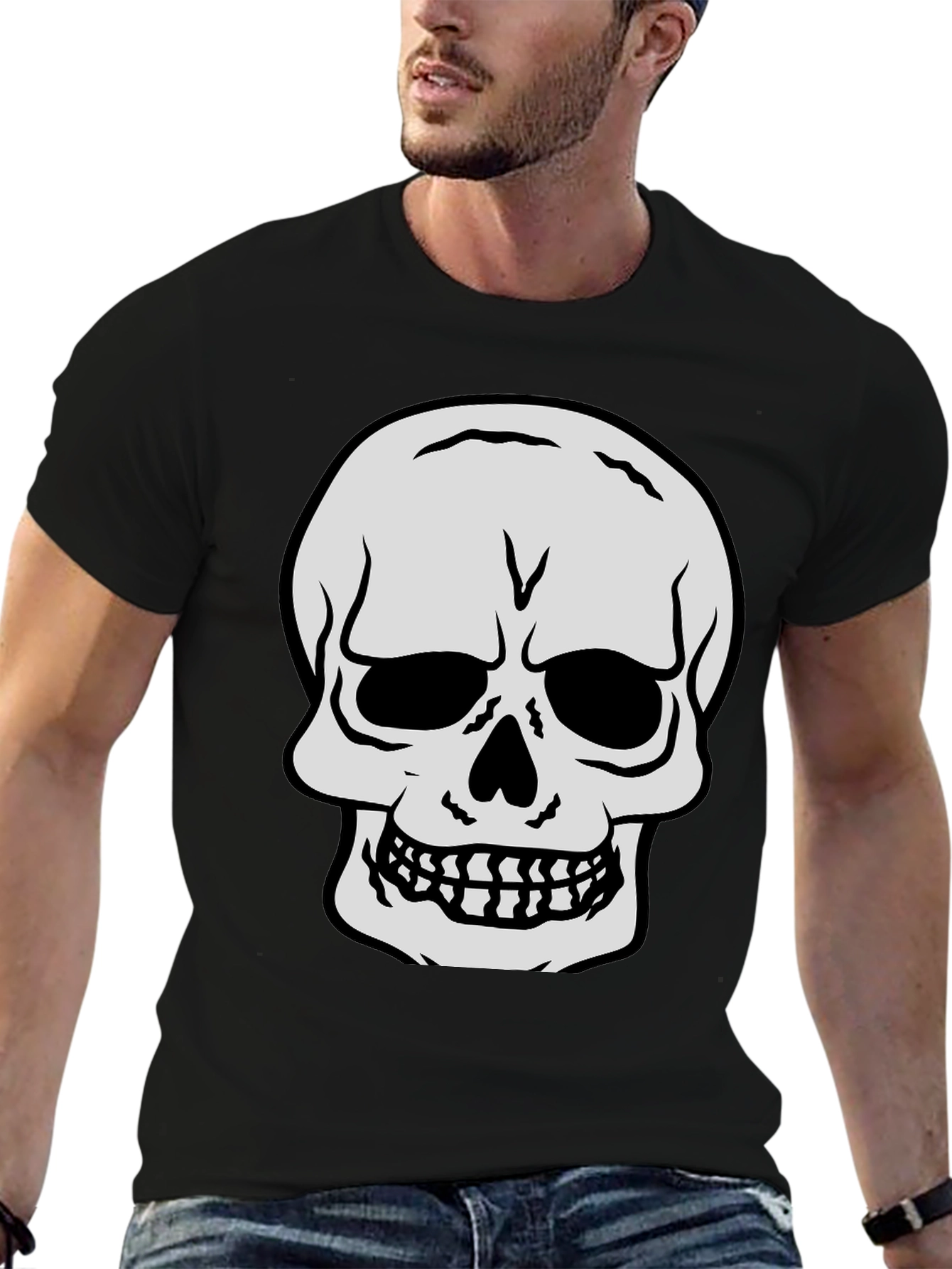 Skull Graphic Black T-Shirt