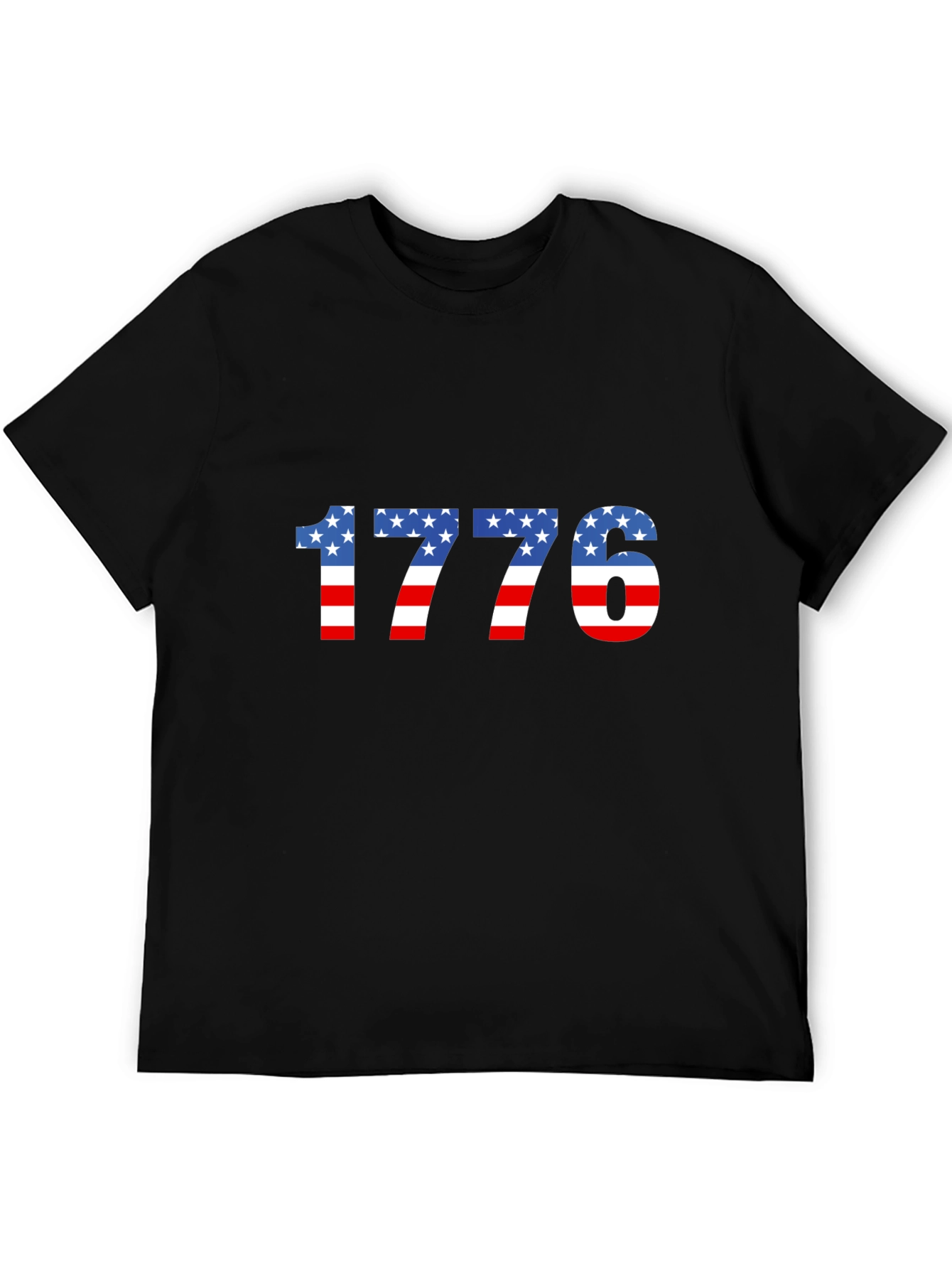1776 USA Flag Graphic Tee - Patriotic Pride