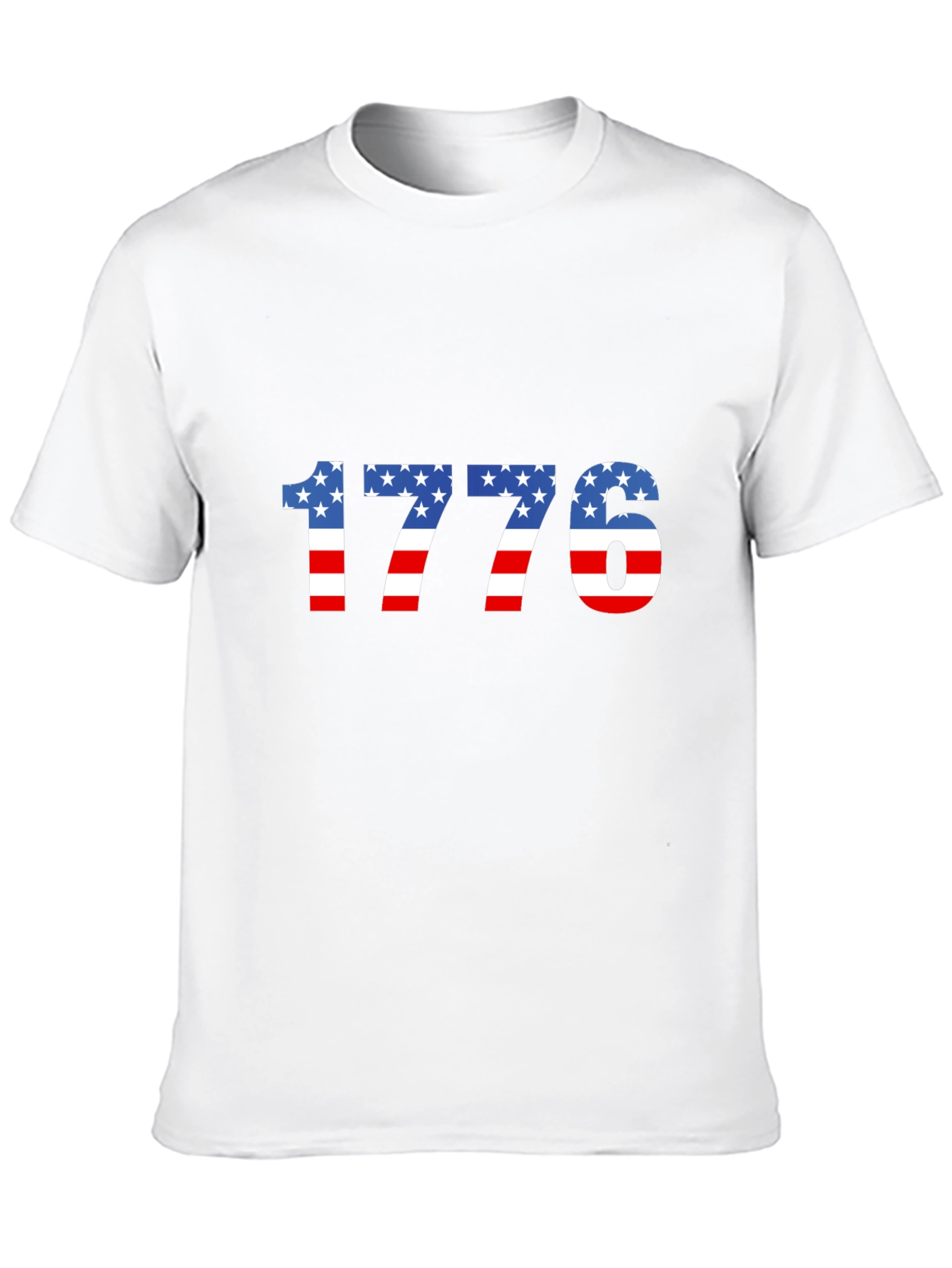 1776 USA Flag Graphic Tee - Patriotic Pride