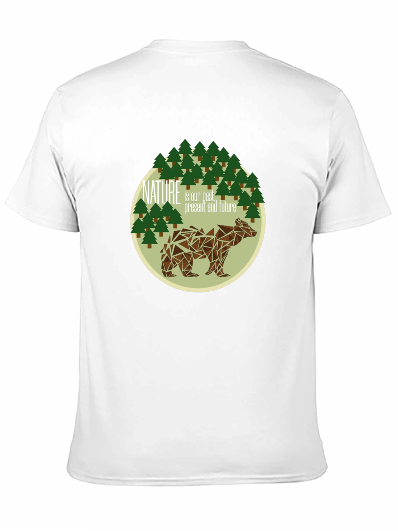 Nature Bear Graphic Tee - Black Soft Cotton