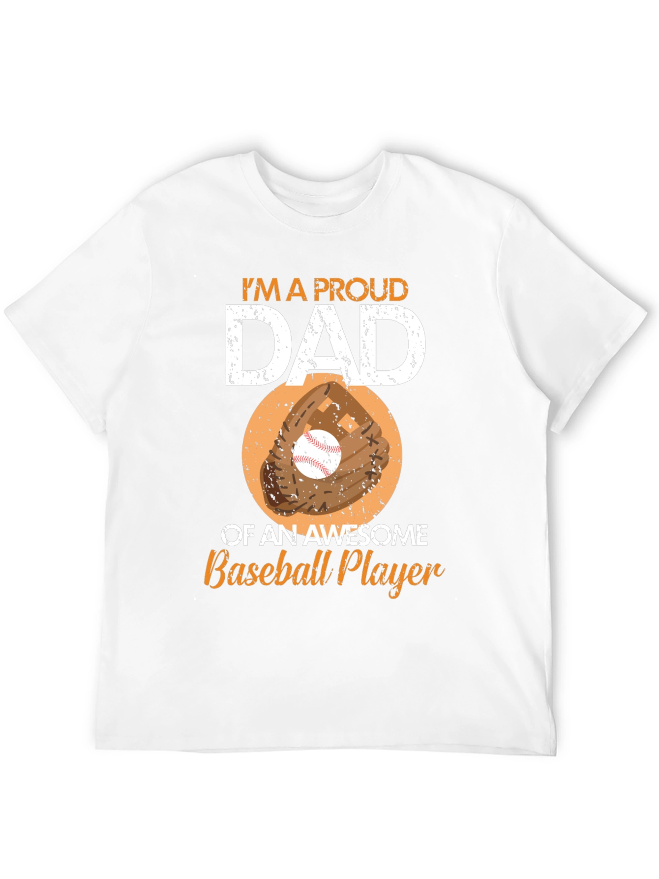 Proud Dad Baseball Player T-Shirt