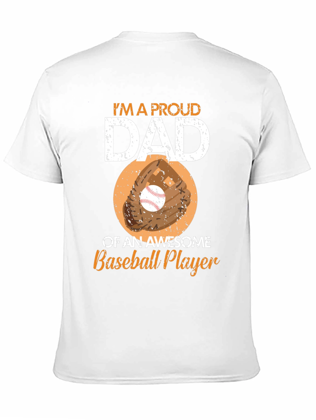 Proud Dad Baseball Player T-Shirt
