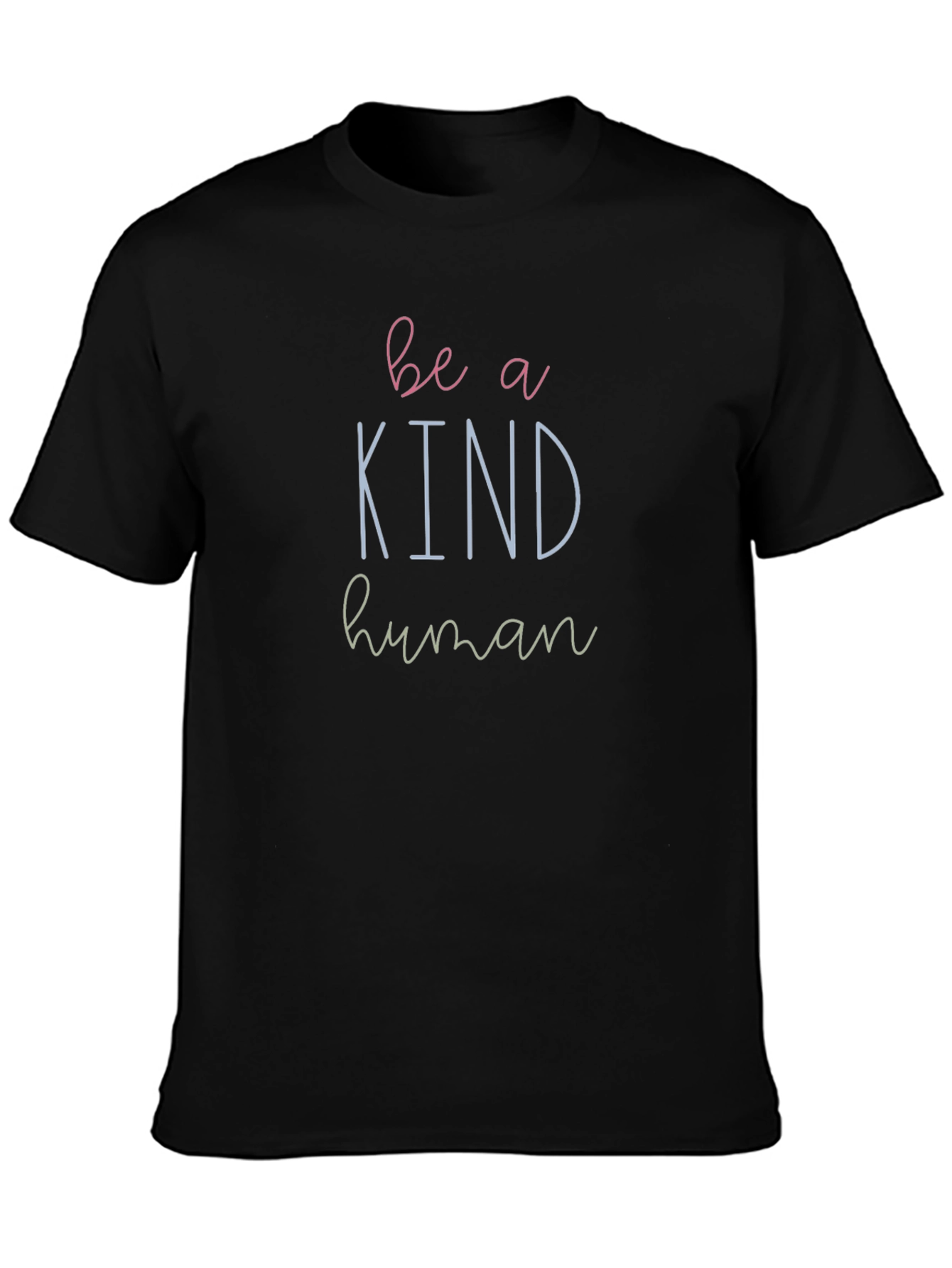 Be a Kind Human Graphic T-Shirt - Black
