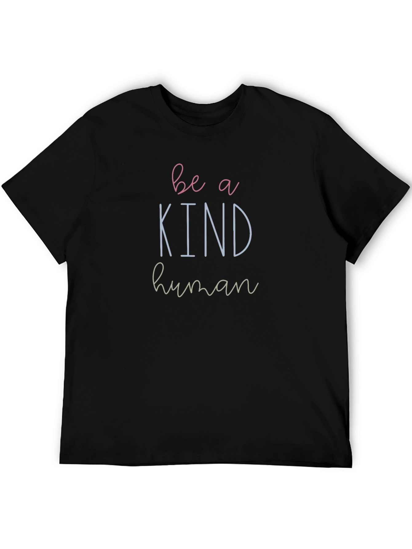 Be a Kind Human Graphic T-Shirt - Black