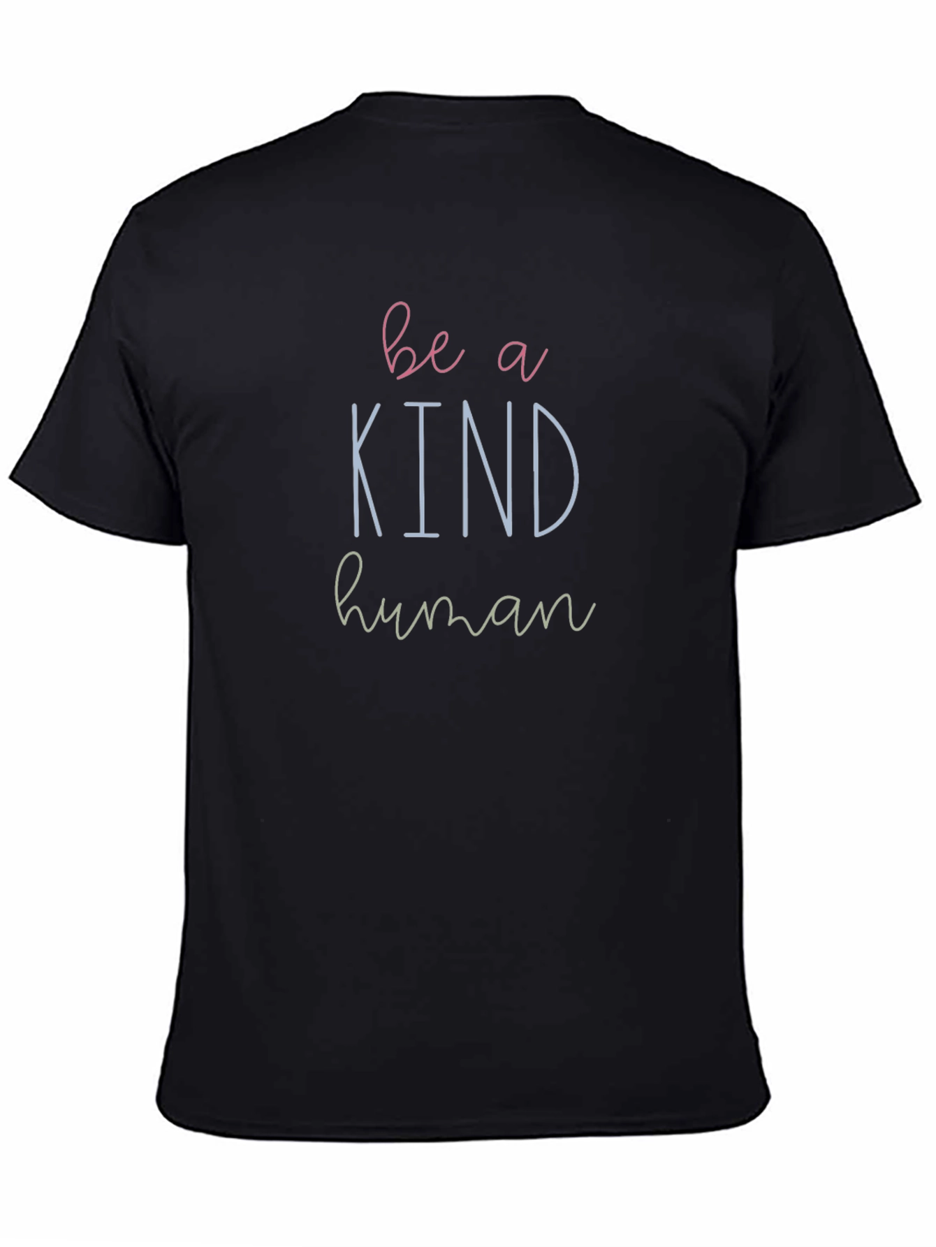 Be a Kind Human Graphic T-Shirt - Black