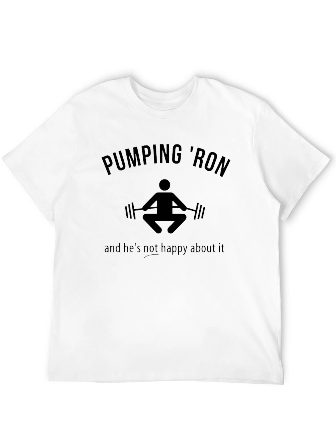 Pumping Ron Graphic Tee - Gym Humor