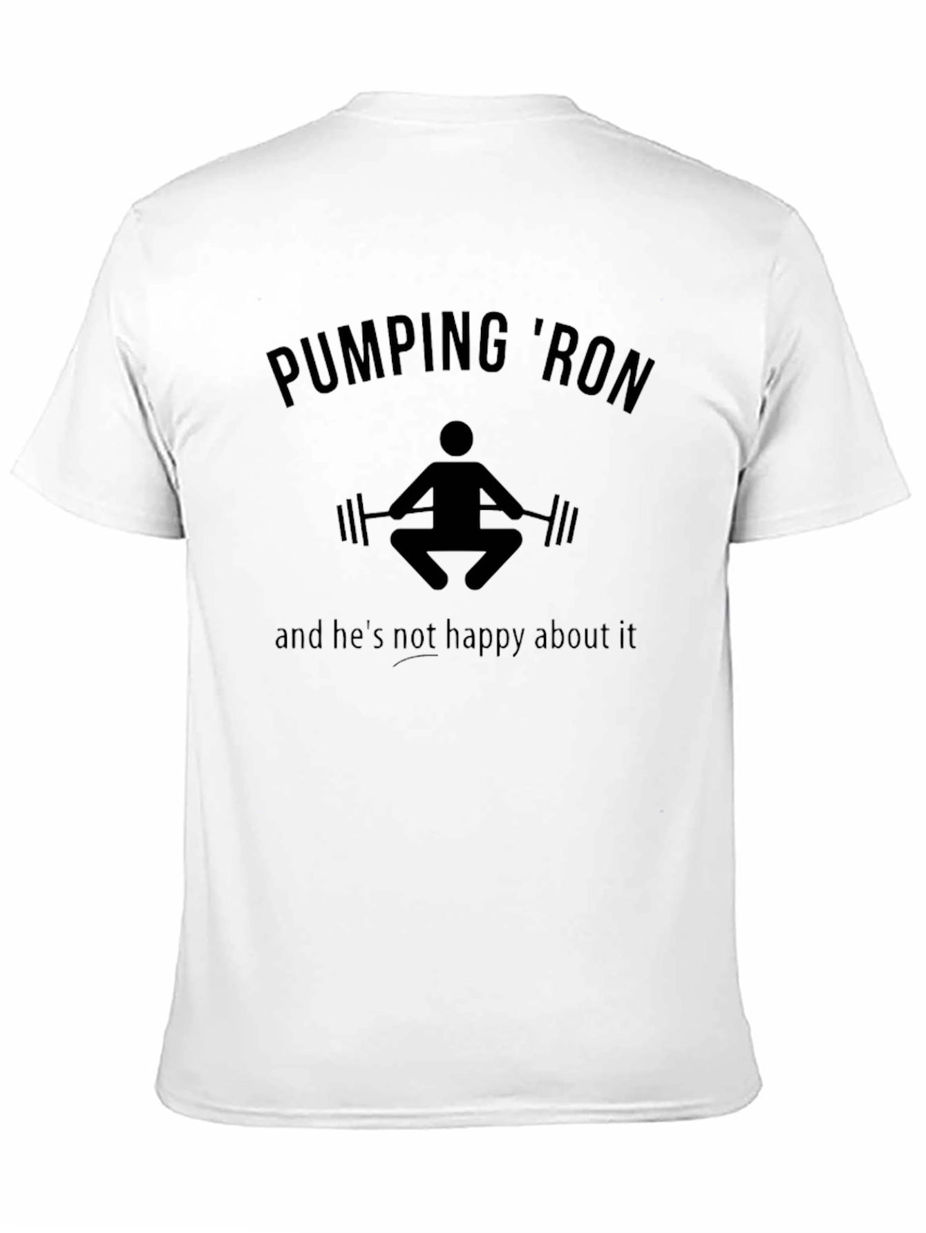 Pumping Ron Graphic Tee - Gym Humor