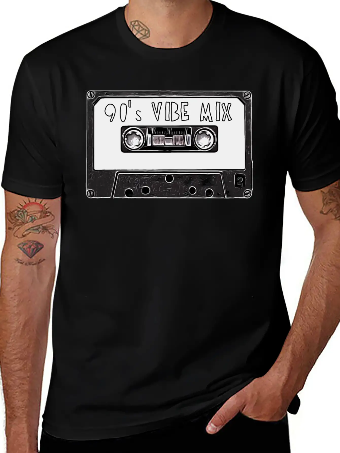 90's Mixtape Basic Graphic T-Shirt – Daily Comfort In Soft Cotton