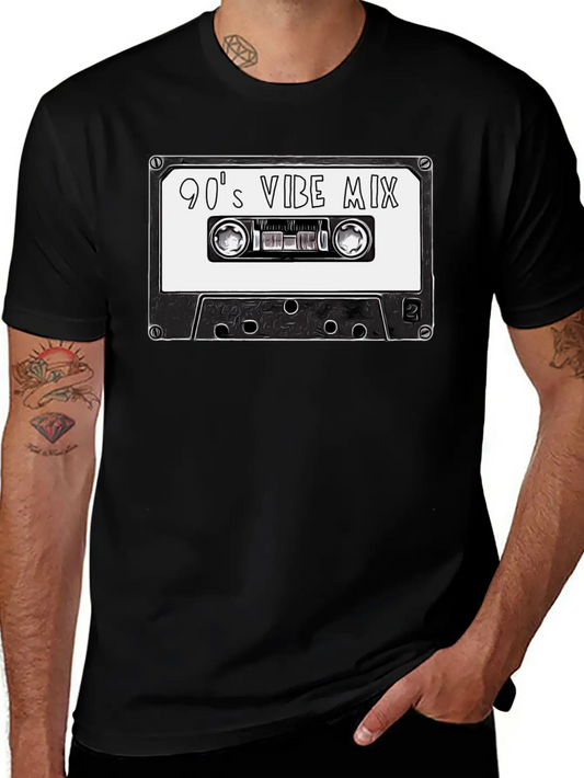 90's Mixtape Basic Graphic T-Shirt – Daily Comfort In Soft Cotton