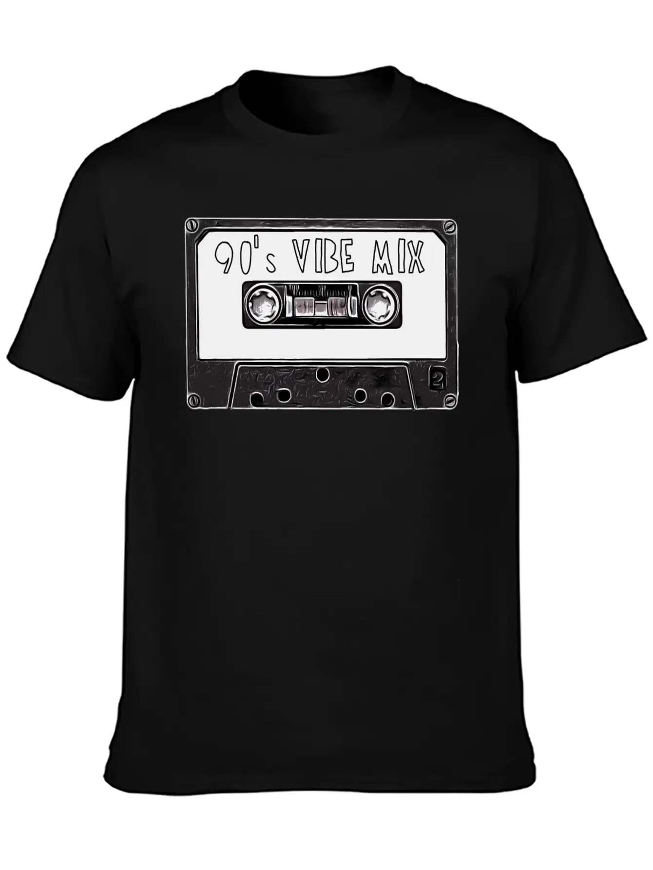 90's Mixtape Basic Graphic T-Shirt – Daily Comfort In Soft Cotton