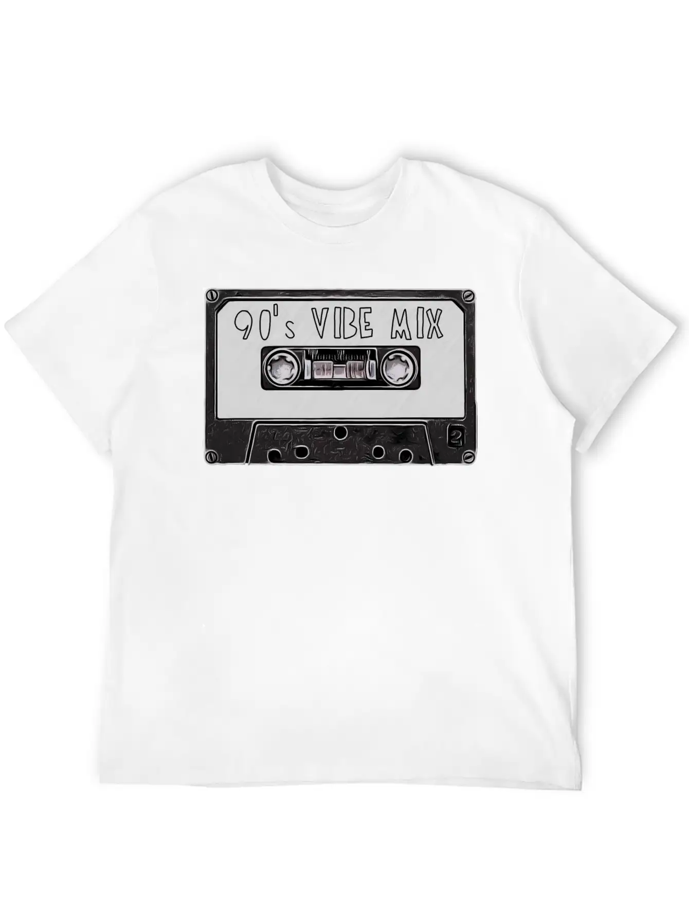 90's Mixtape Basic Graphic T-Shirt – Daily Comfort In Soft Cotton