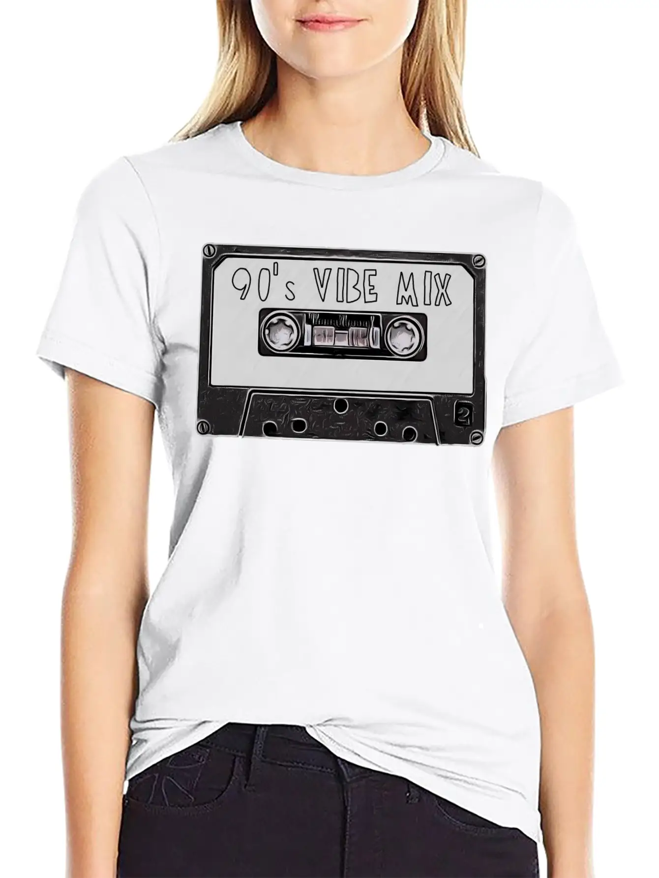 90's Mixtape Basic Graphic T-Shirt – Daily Comfort In Soft Cotton