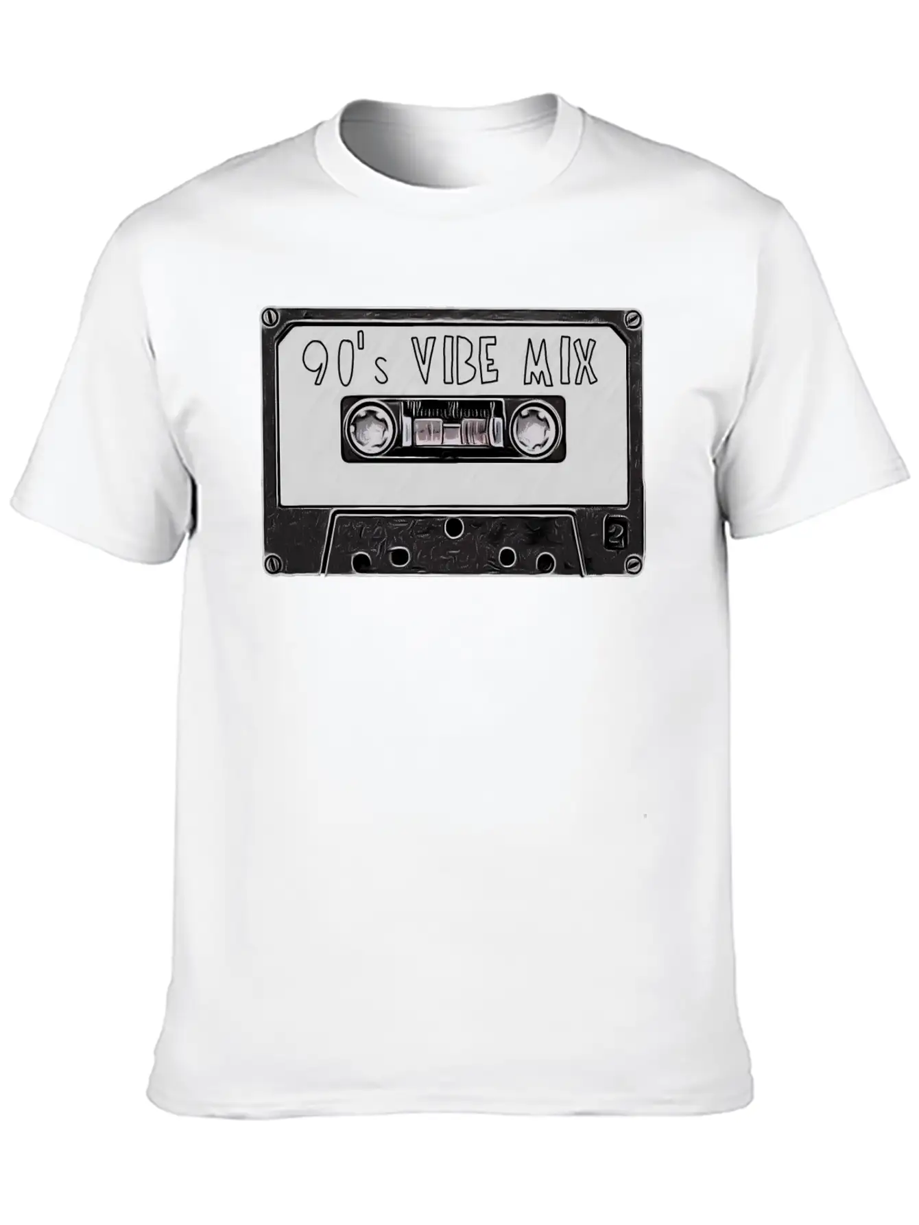 90's Mixtape Basic Graphic T-Shirt – Daily Comfort In Soft Cotton