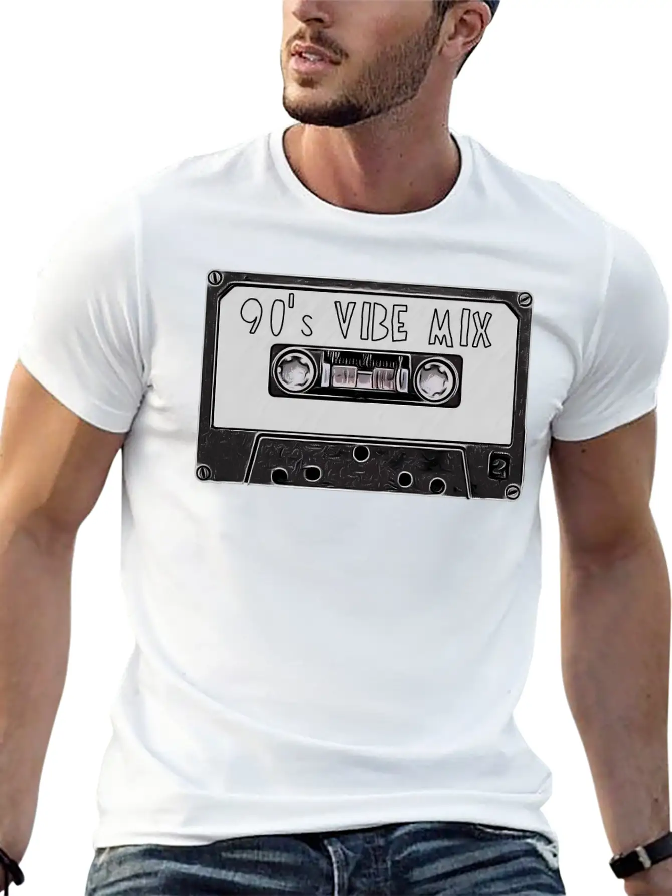 90's Mixtape Basic Graphic T-Shirt – Daily Comfort In Soft Cotton