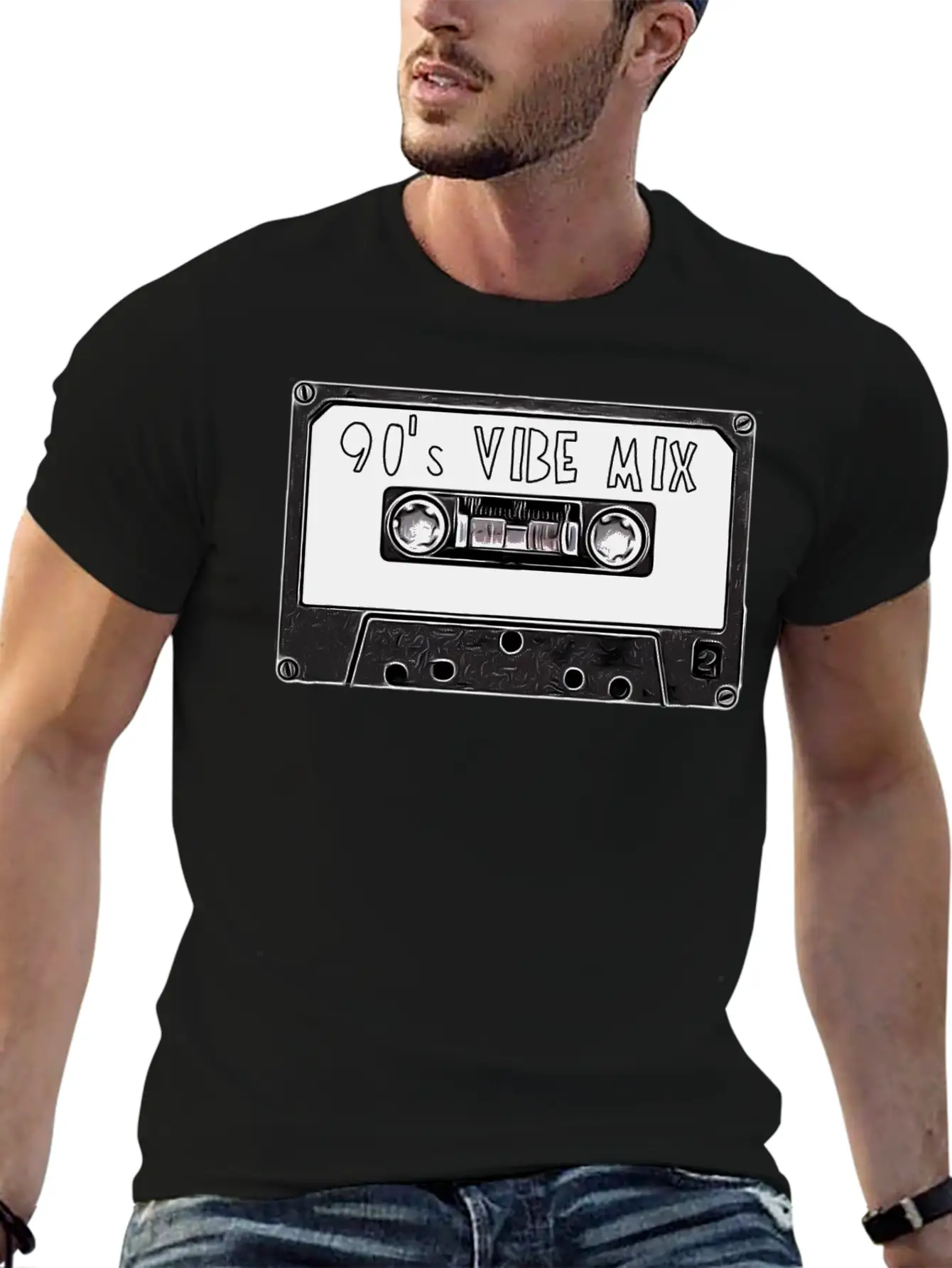 90's Mixtape Basic Graphic T-Shirt – Daily Comfort In Soft Cotton