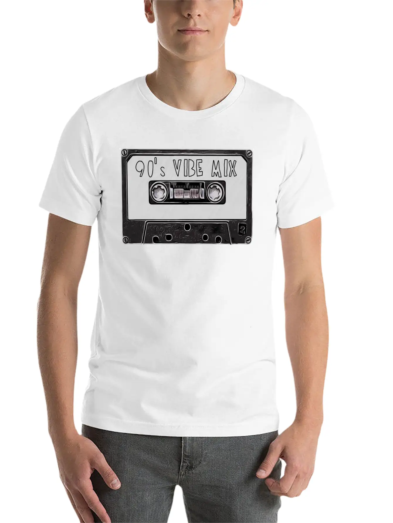 90's Mixtape Basic Graphic T-Shirt – Daily Comfort In Soft Cotton