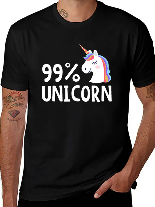 99% Unicorn Unisex Casual T-Shirt ��� Clean Design For Daily Comfort