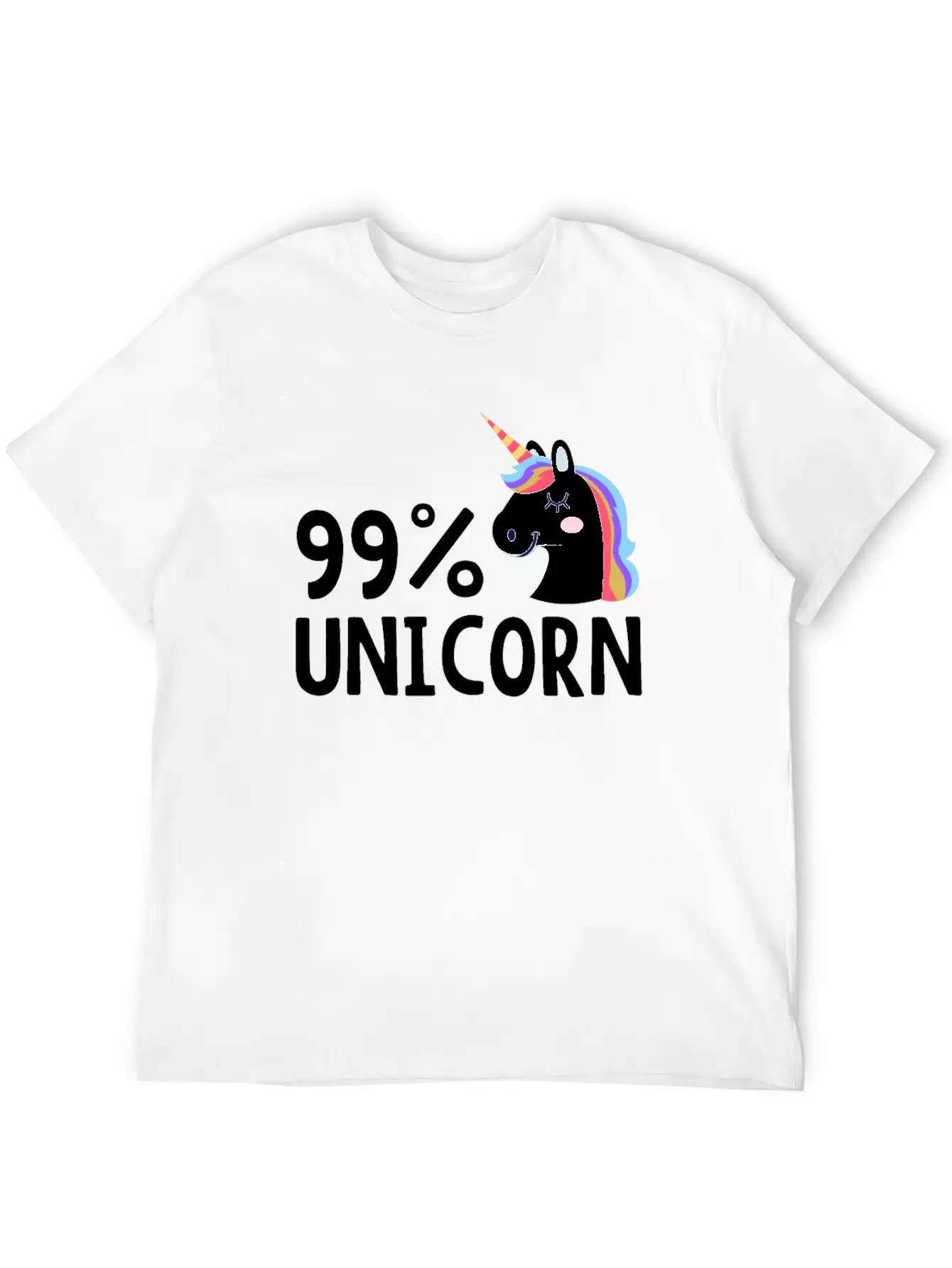 99% Unicorn Unisex Casual T-Shirt ��� Clean Design For Daily Comfort