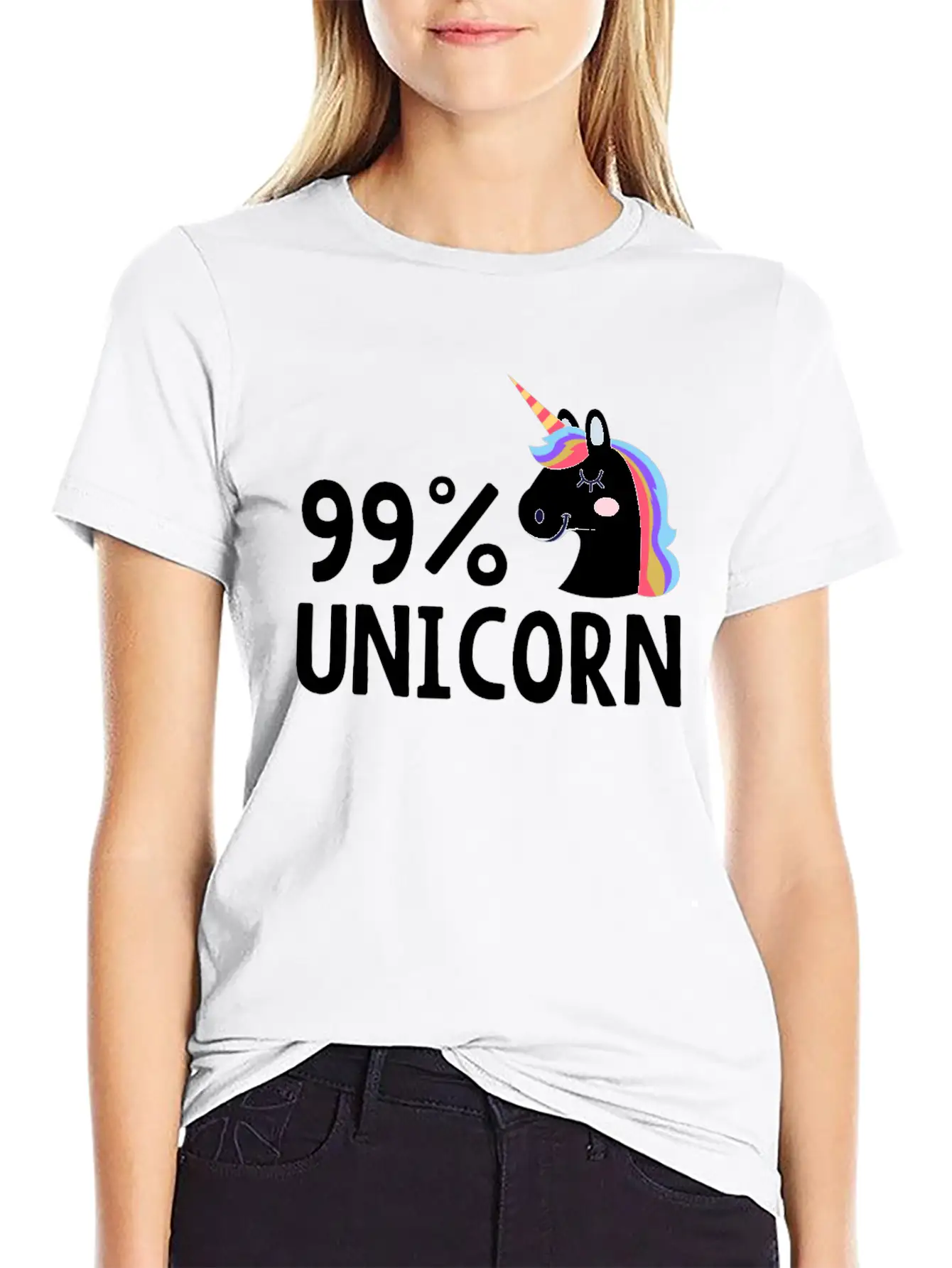 99% Unicorn Unisex Casual T-Shirt ��� Clean Design For Daily Comfort