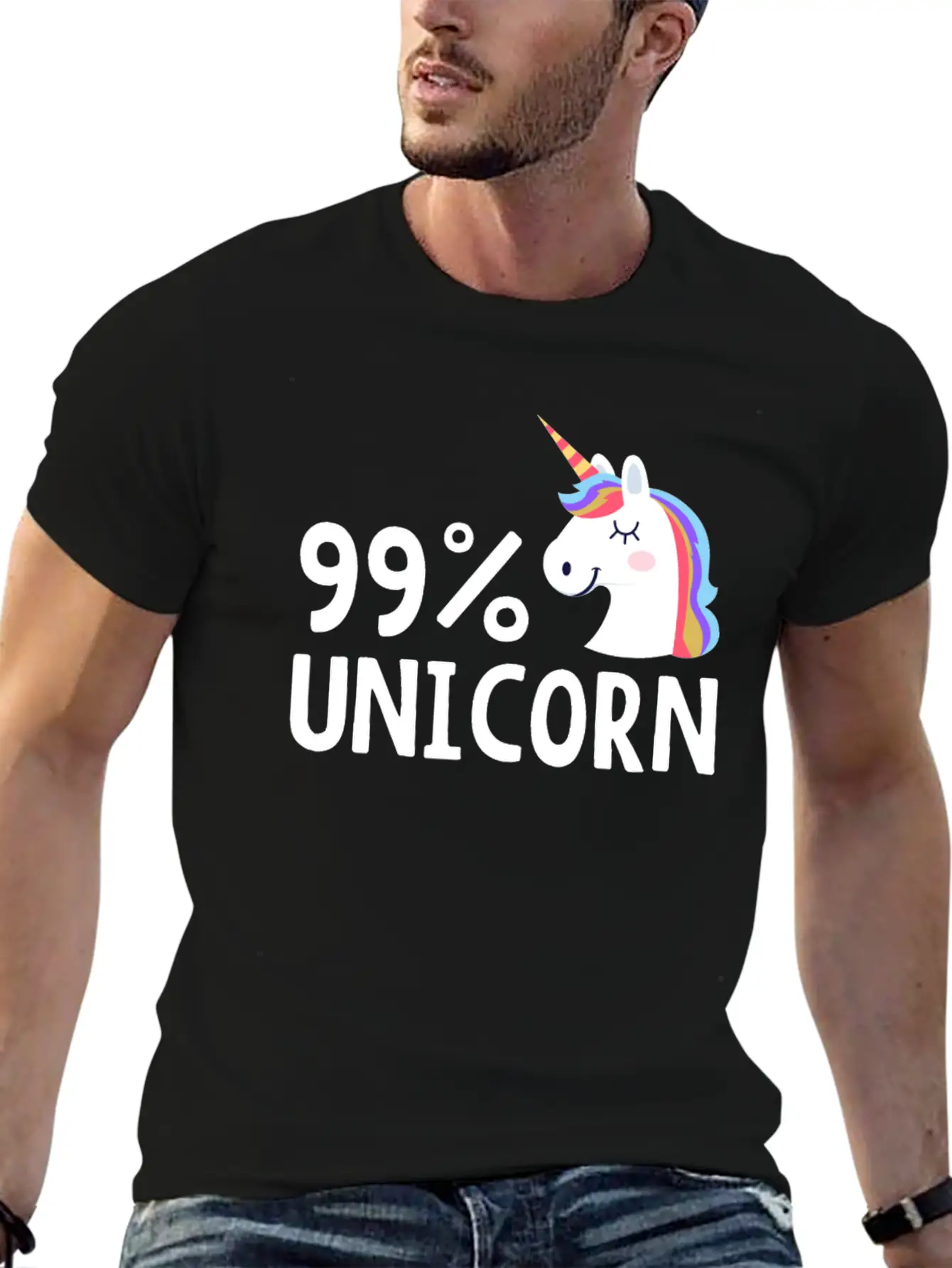 99% Unicorn Unisex Casual T-Shirt ��� Clean Design For Daily Comfort