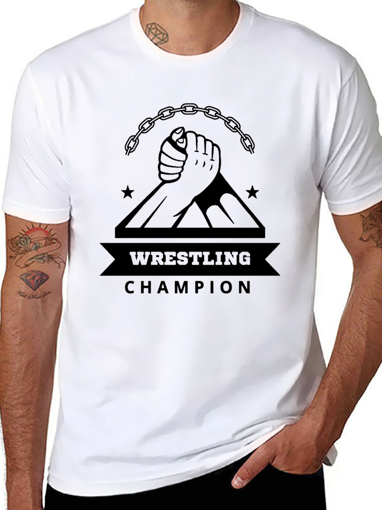 Wrestling Champion Graphic T-Shirt
