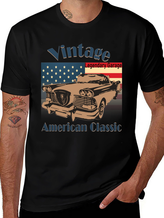 Vintage American Classic Car Graphic Tee