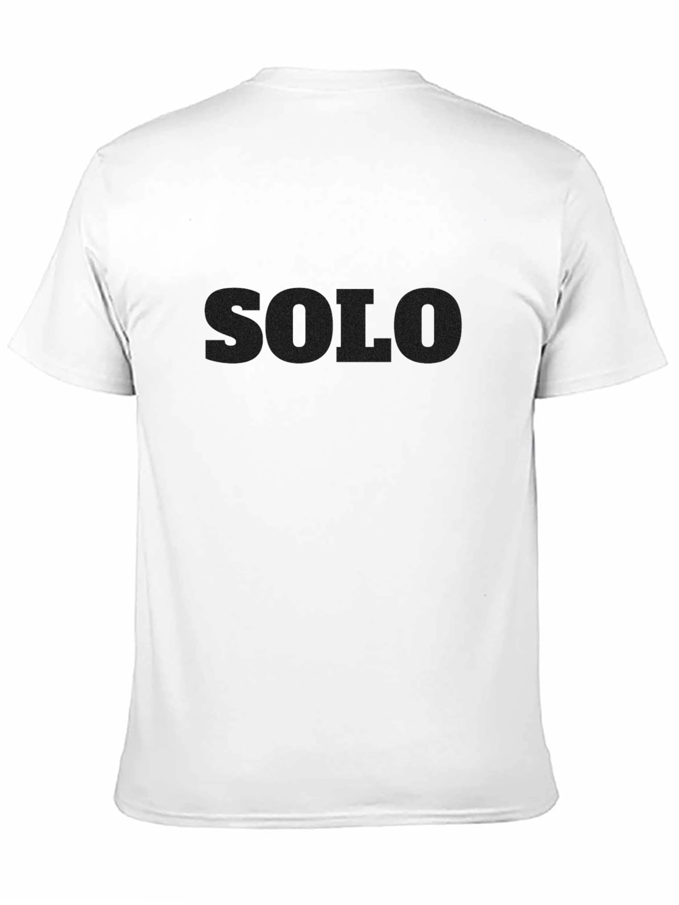 Solo Black T-Shirt - Unisex Minimalist Design