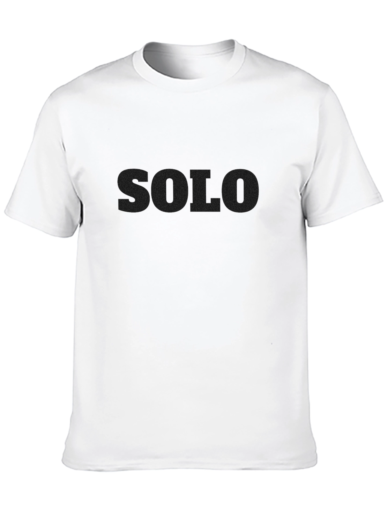 Solo Black T-Shirt - Unisex Minimalist Design