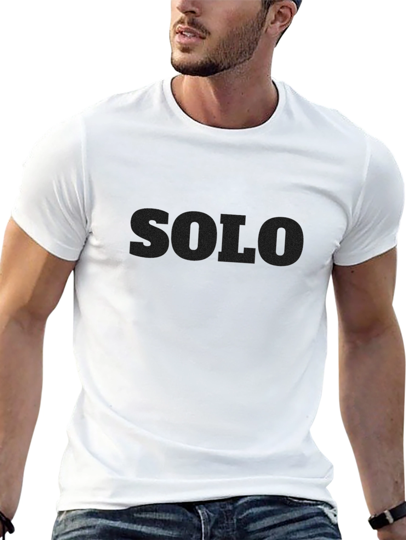Solo Black T-Shirt - Unisex Minimalist Design