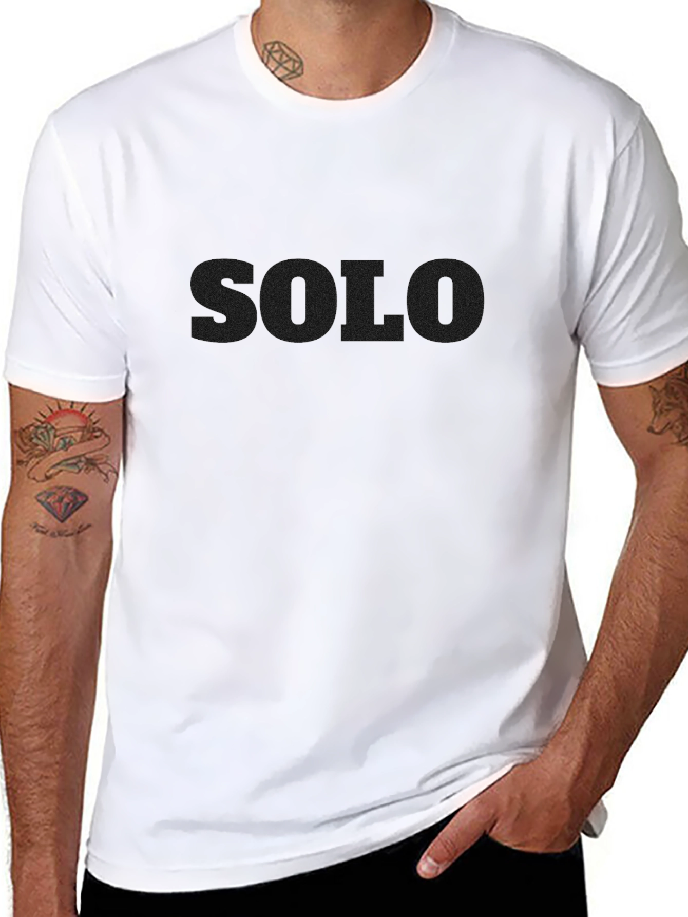 Solo Black T-Shirt - Unisex Minimalist Design