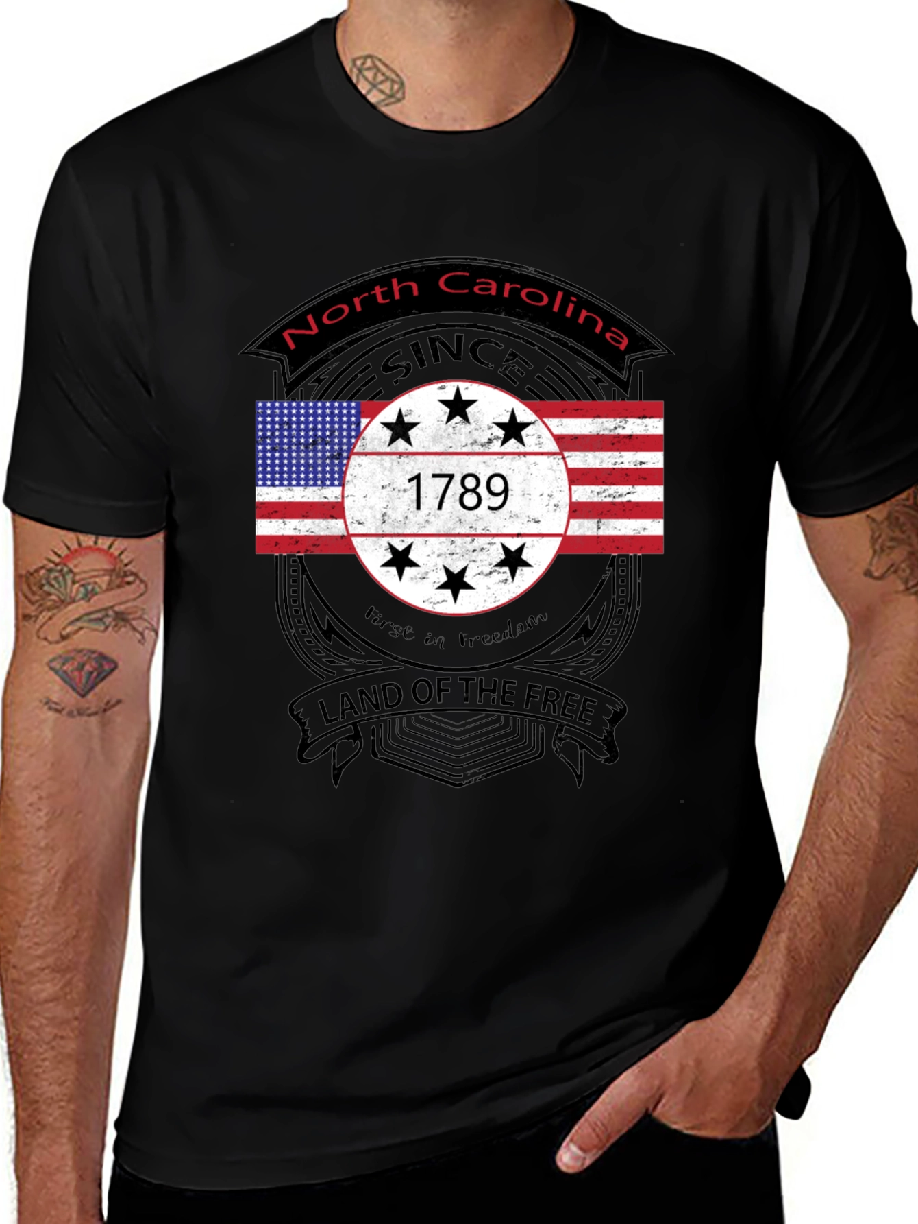 North Carolina T-Shirt - Land of the Free