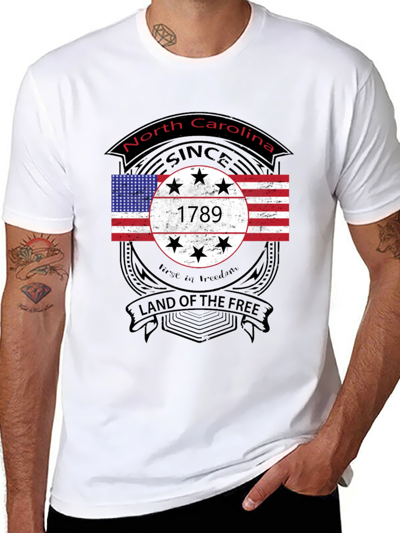 North Carolina T-Shirt - Land of the Free