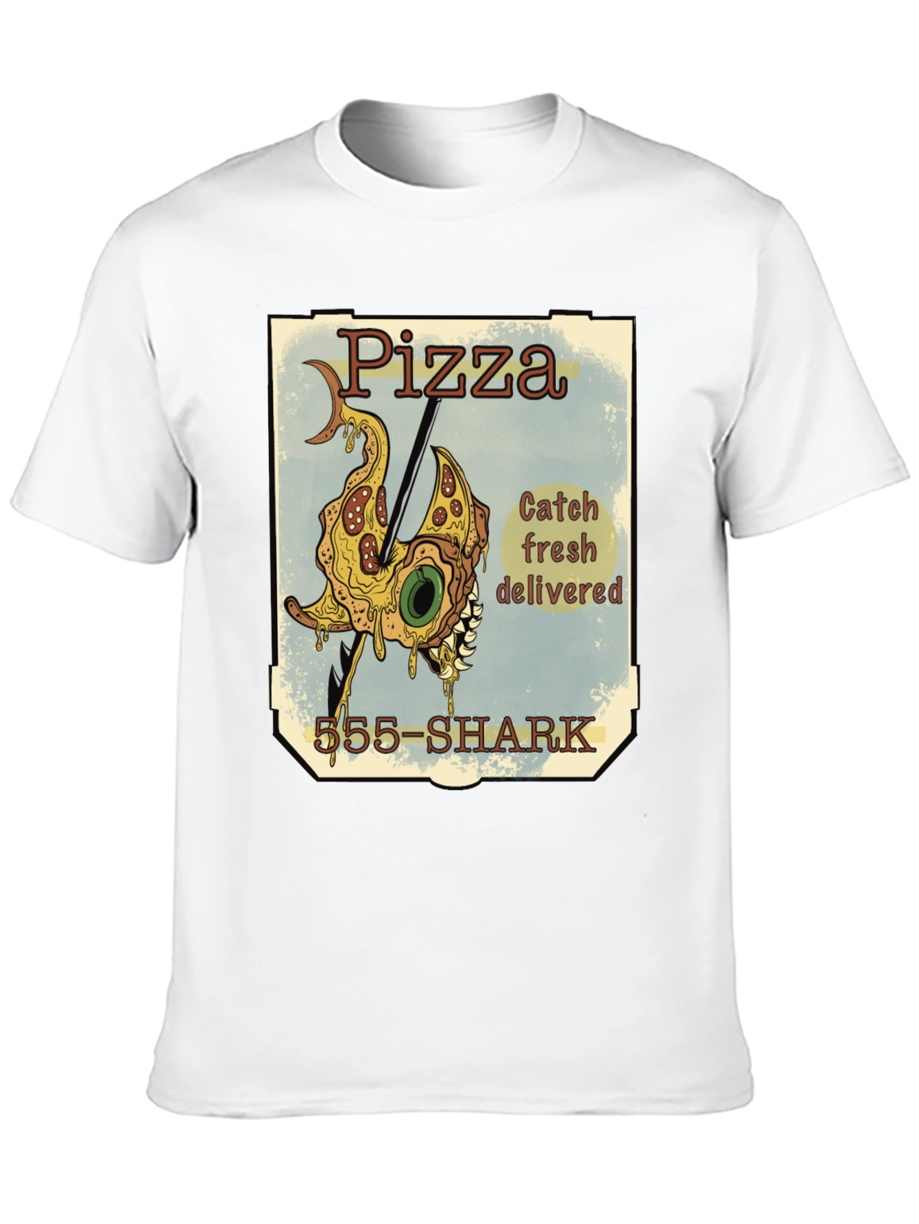 Pizza Shark T-Shirt - Catch Fresh Delivered